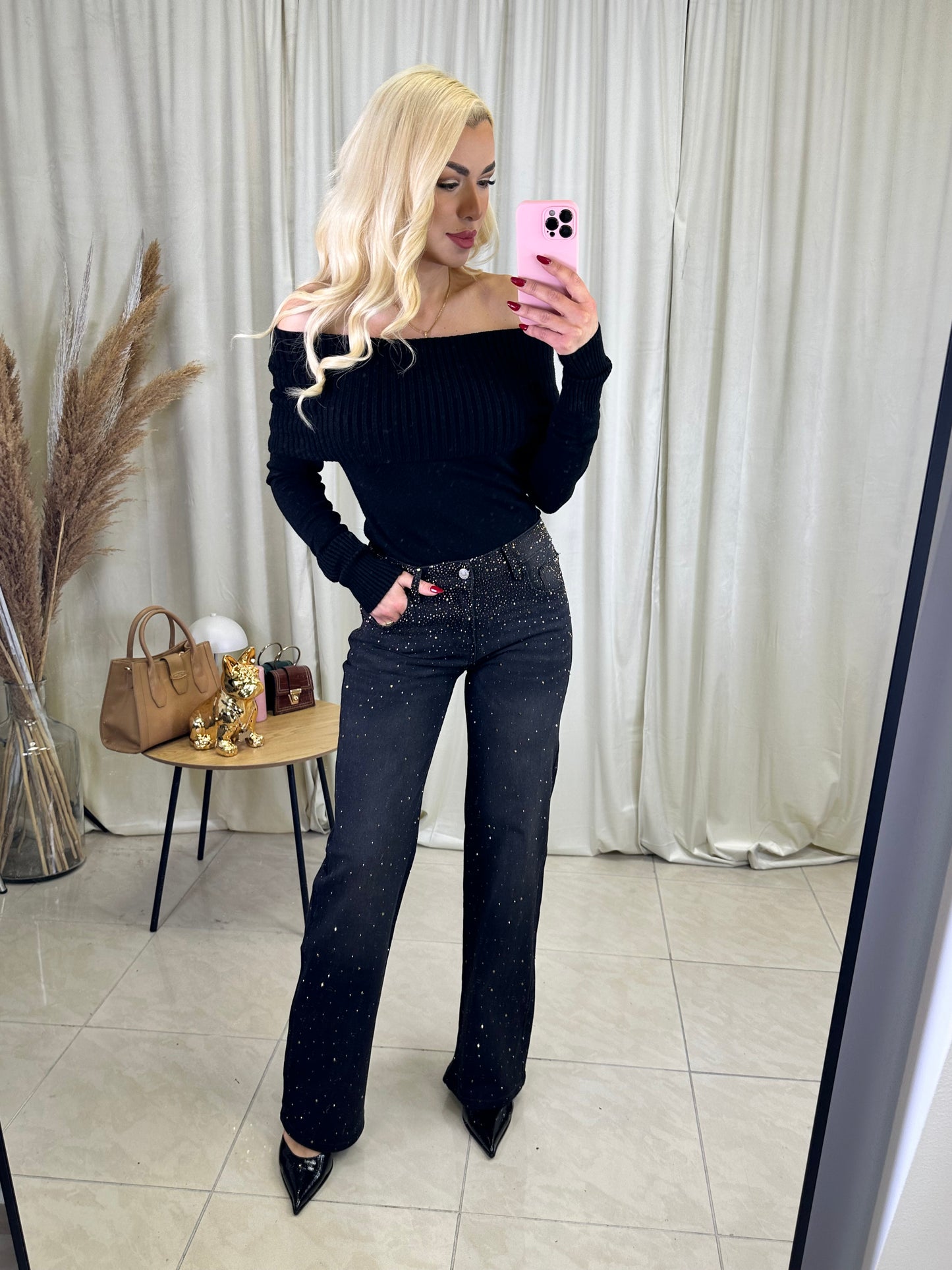 Night sky jean παντελόνι