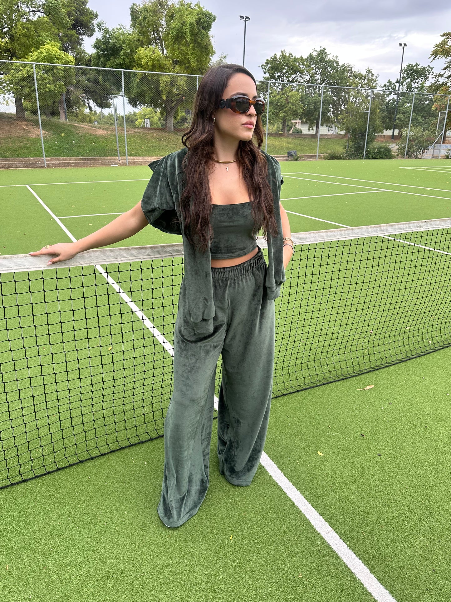 ΣΕΤ ( 3 pieces ) Ζακετα Ste + Παντελονι Danae + ΔΩΡΟ Μπλουζάκι 💖