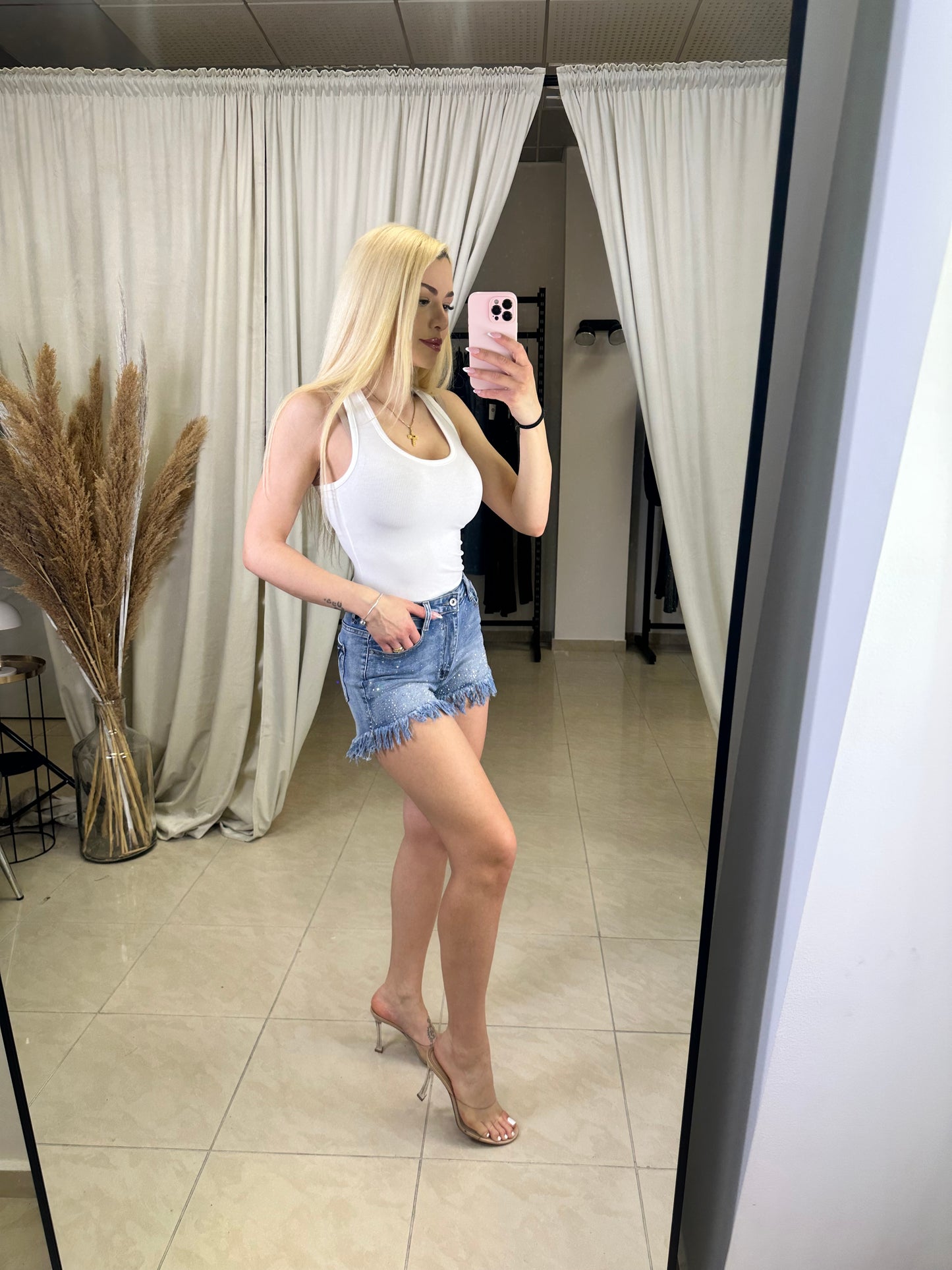 Jean sorts με στρας