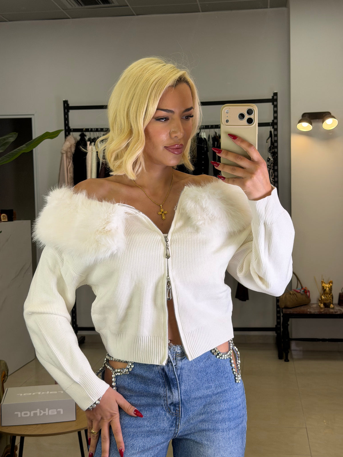 Fur princess Knit Top