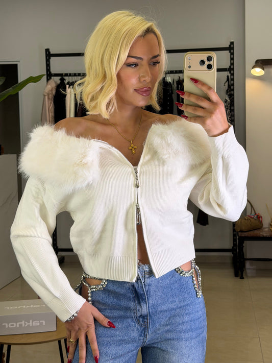 Fur princess Knit Top
