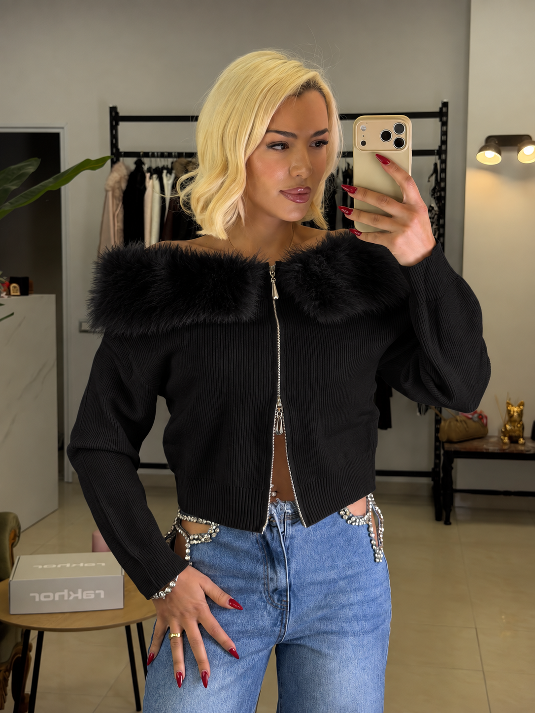 Fur princess Knit Top
