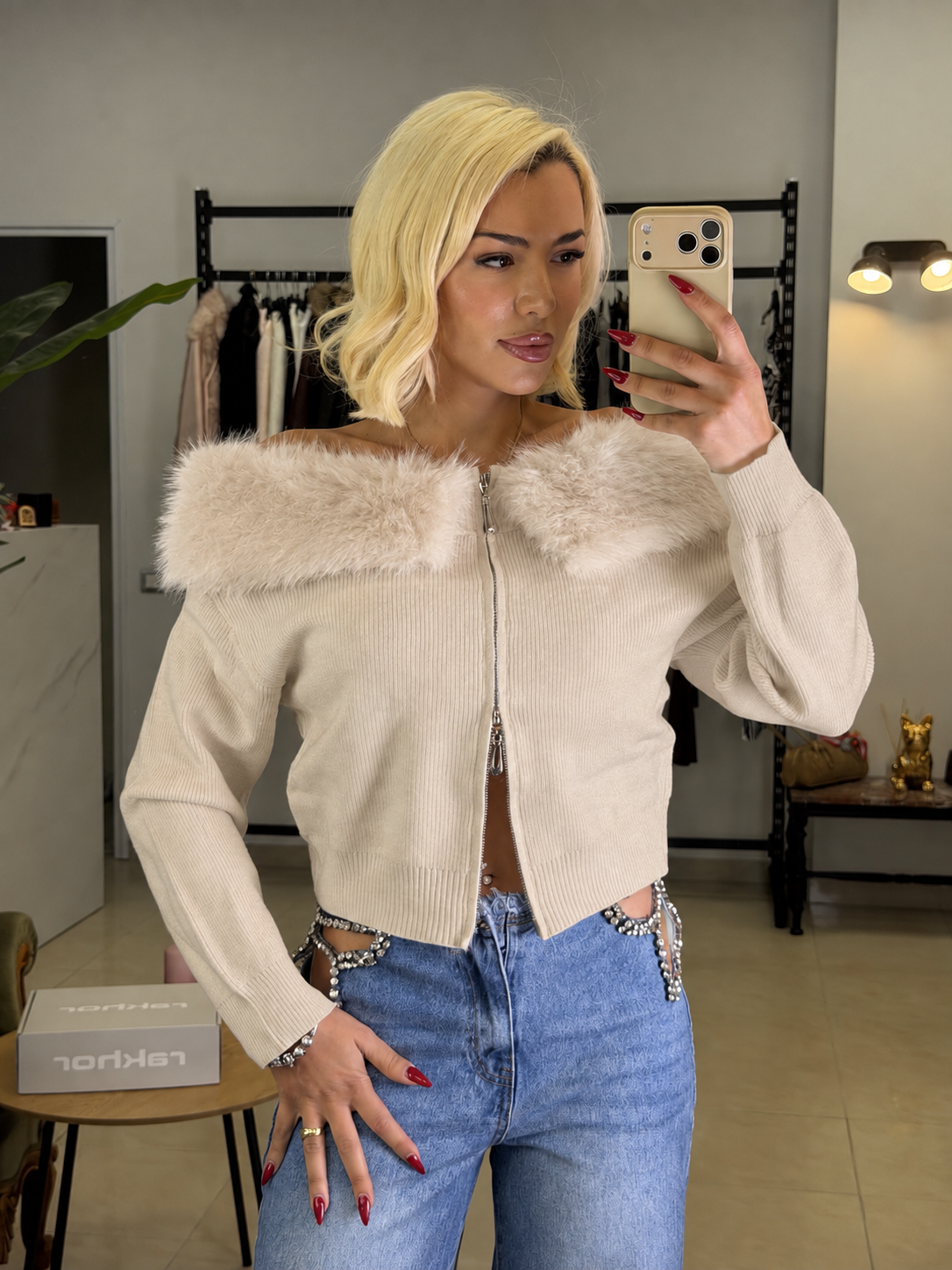 Fur princess Knit Top