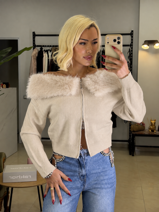Fur princess Knit Top