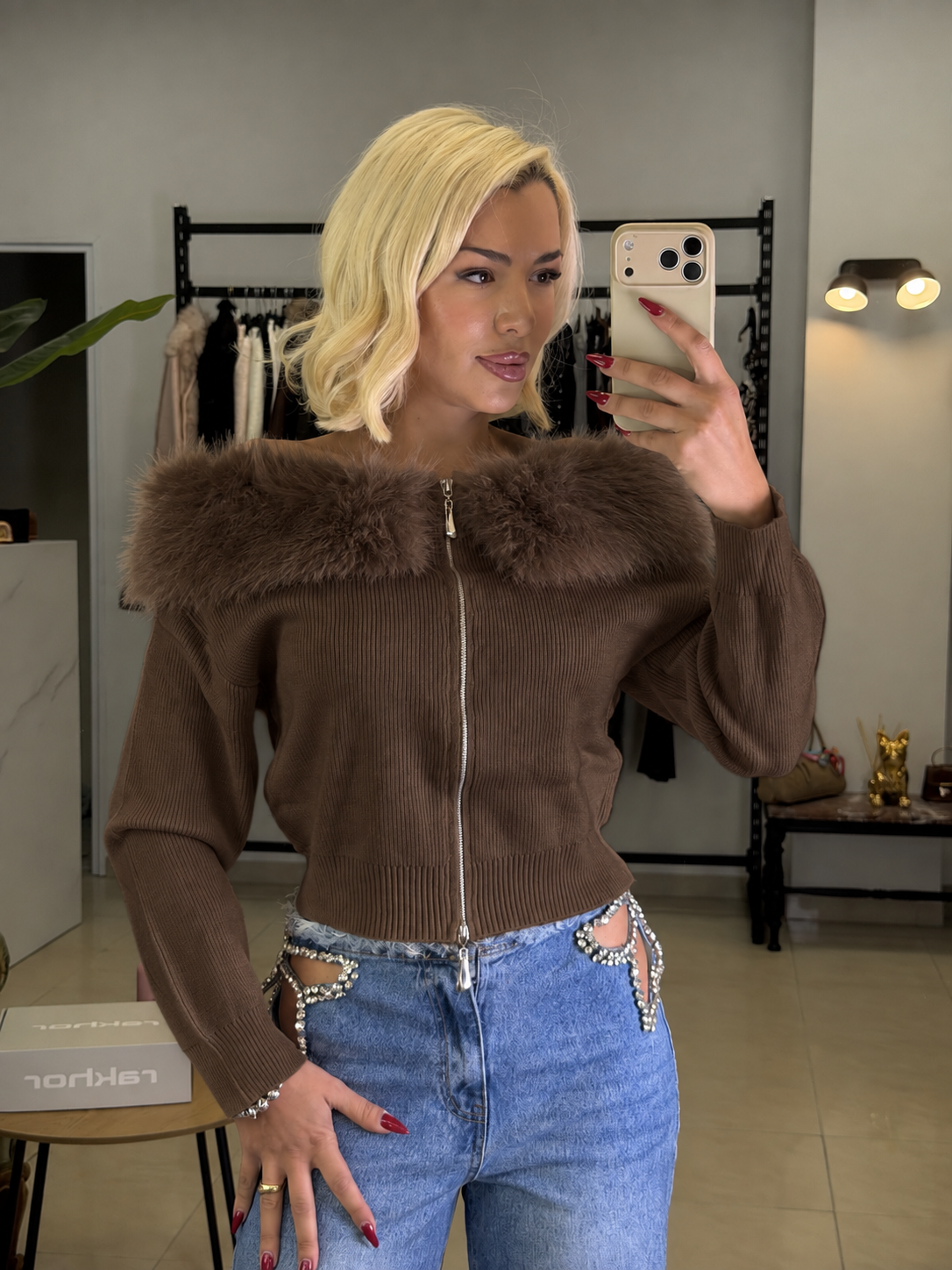 Fur princess Knit Top