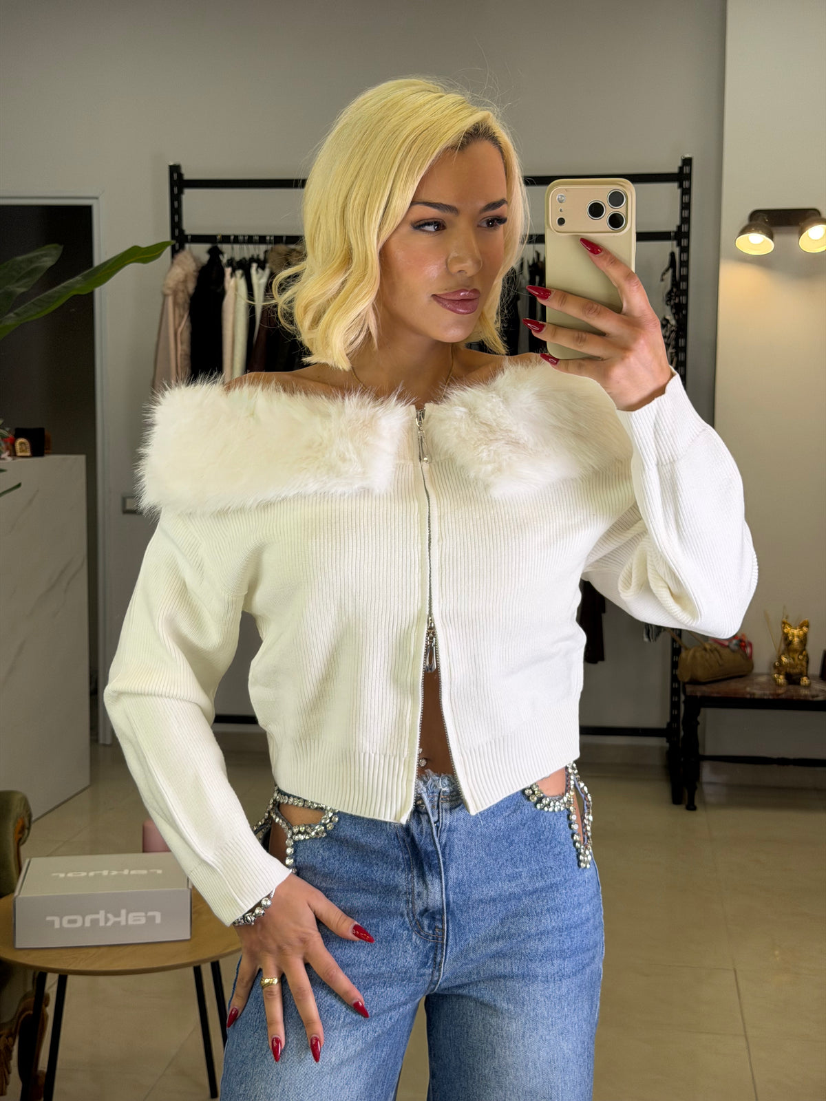 Fur princess Knit Top