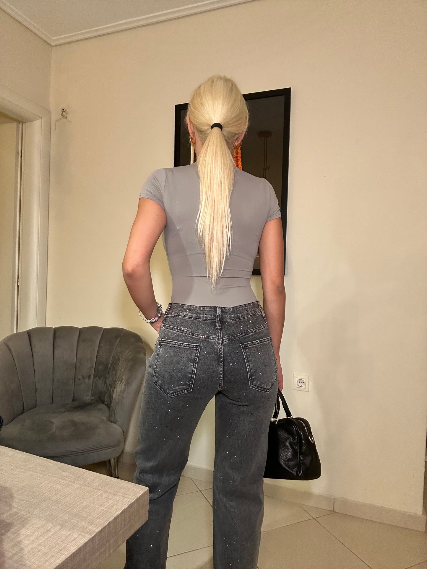 Night sky jean παντελόνι