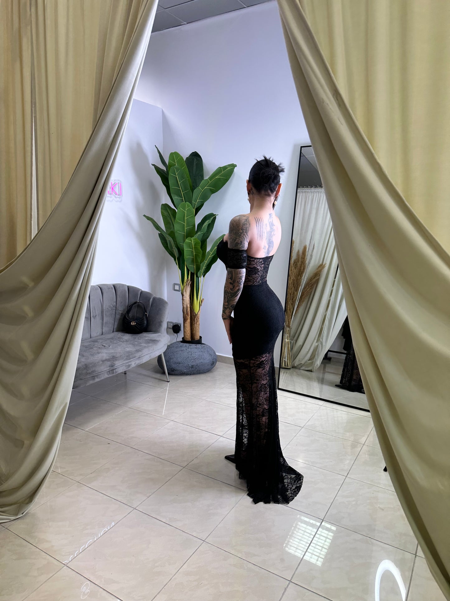 Danae lace maxi dress
