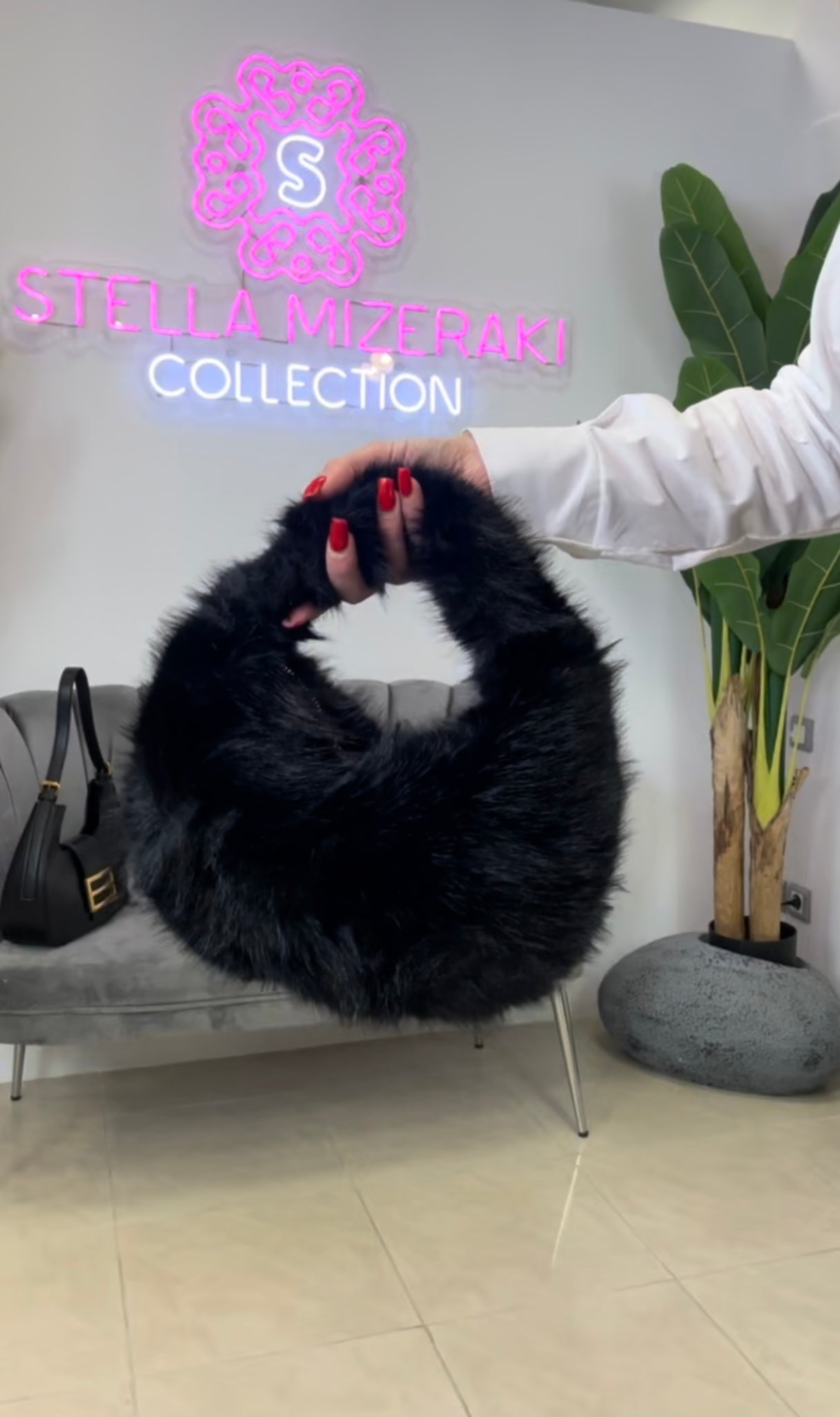 Baby fur bag