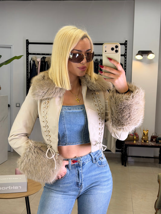 THE ICON – Faux Fur Leather Jacket
